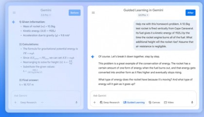 谷歌Gemini推出“引导式学习”