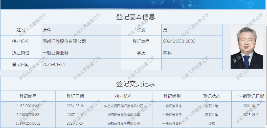 国都证券将迎“新掌门”，浙商证券高管同步调整