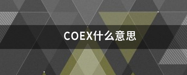 CO来自EX什么意思