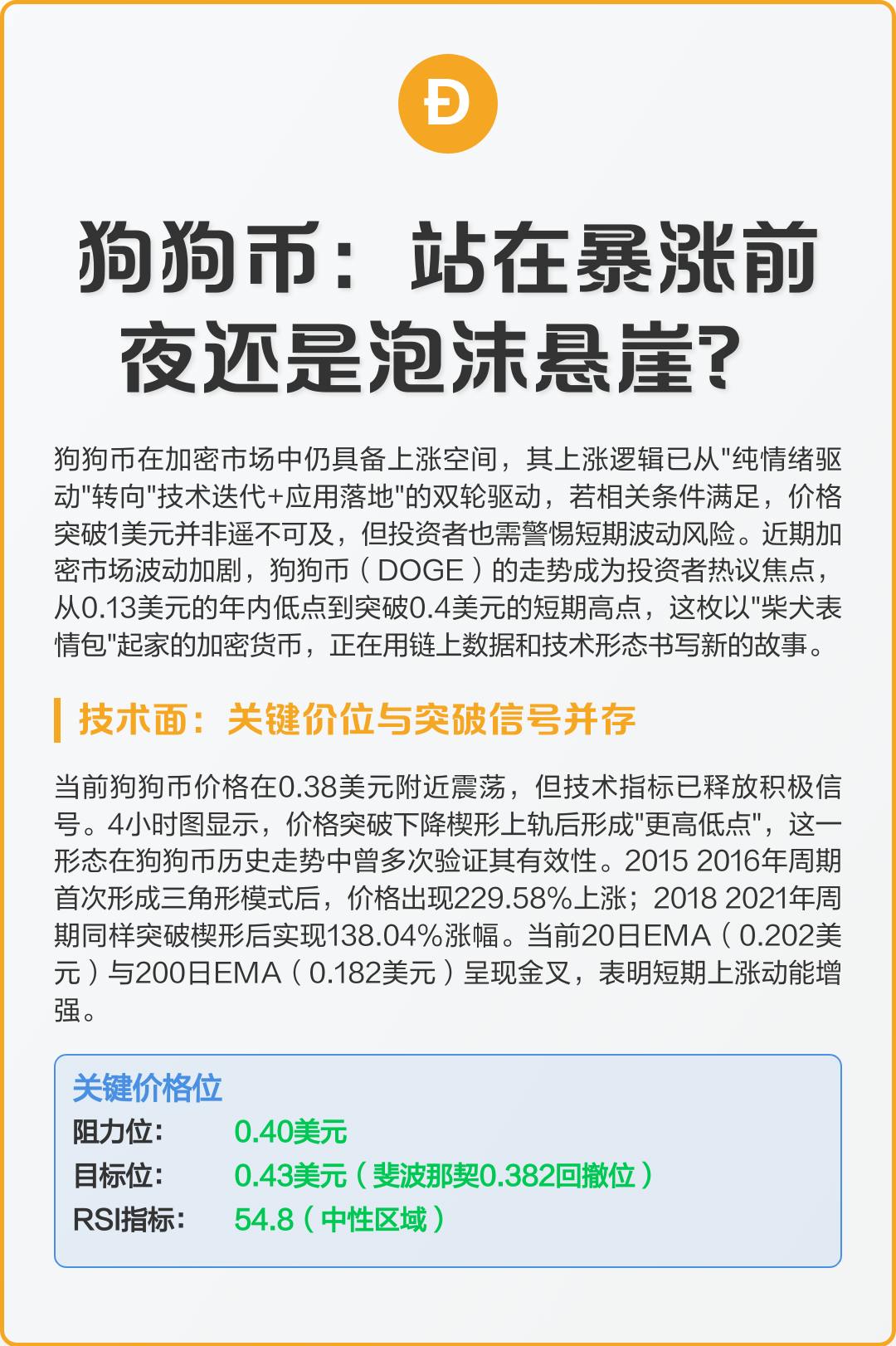 狗狗币暴涨(狗狗币暴涨可能性有多大)